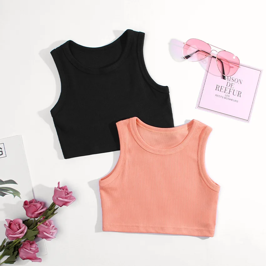 Summer Clothing Toddler - Yaz kız iç çamaşırı kolsuz gömlek