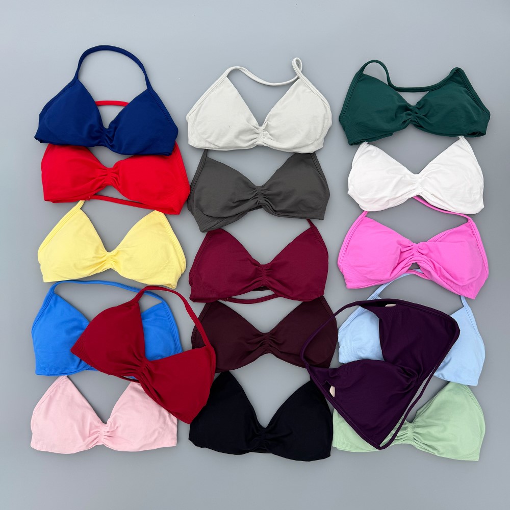 Halter Neck Top - Askılı Spor Sütyeni Kadın Yüksek Destekli
