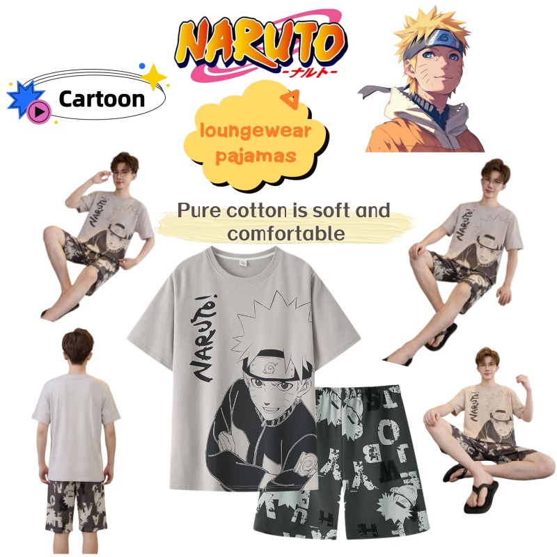 Summer Clothing Recommendations - Naruto anime serisi yazlık pamuklu erkek