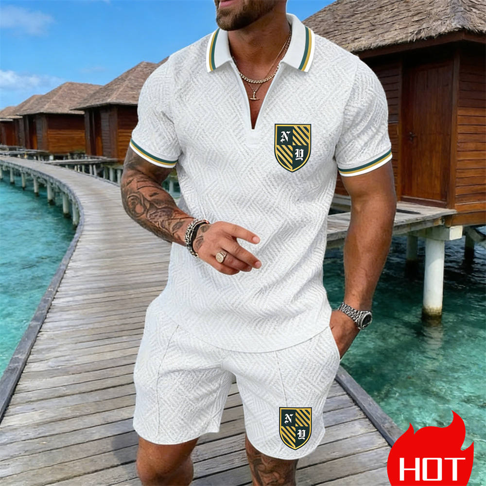Summer Clothing Resort - Yazlık 3D Retro Desenli Günlük Erkek