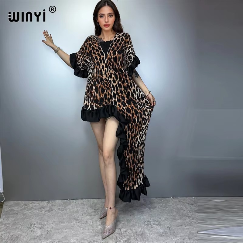 Summer Clothing H&M - WINYI kadın Pileli Maxi Parti Elbise