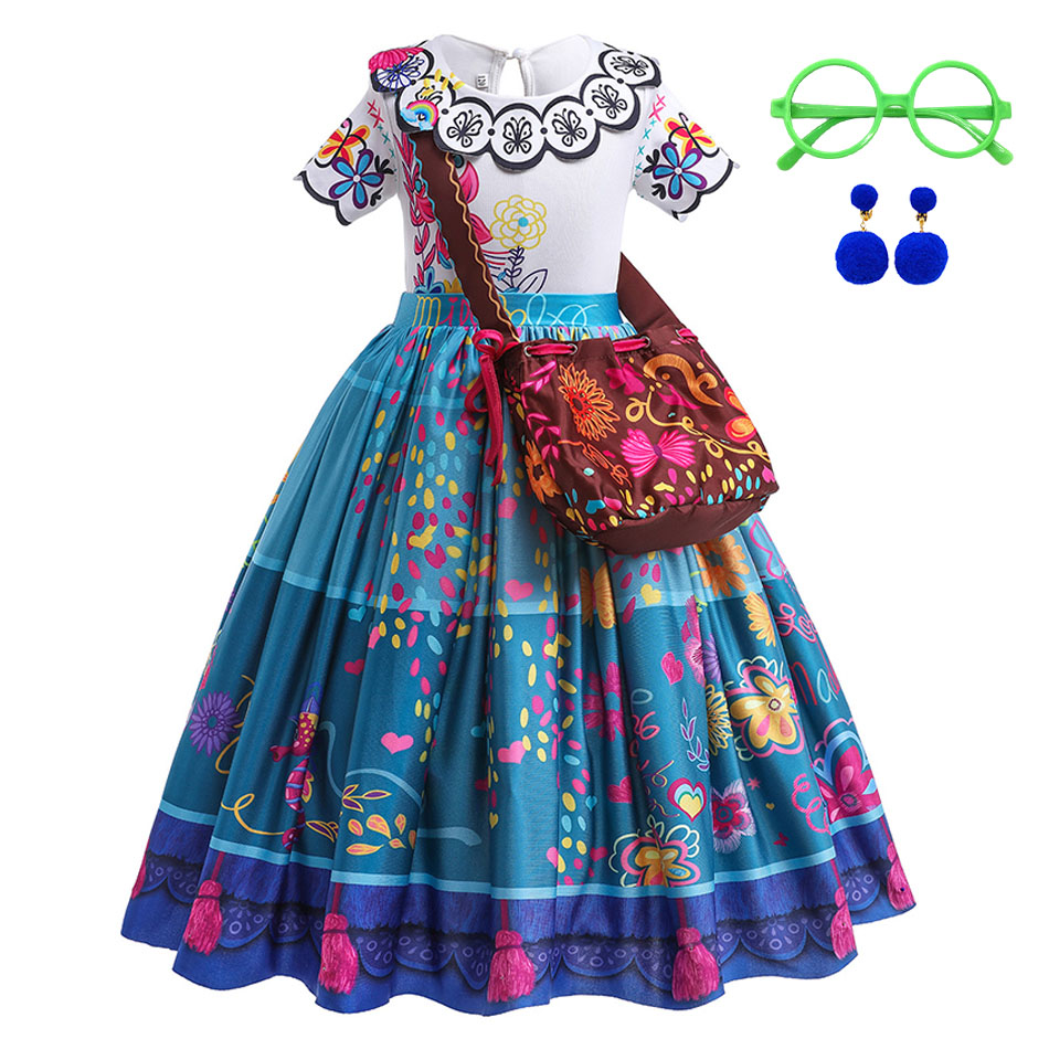 Summer Kids Clothing - Kız Prenses Kostüm Çocuk Encanto Cadılar