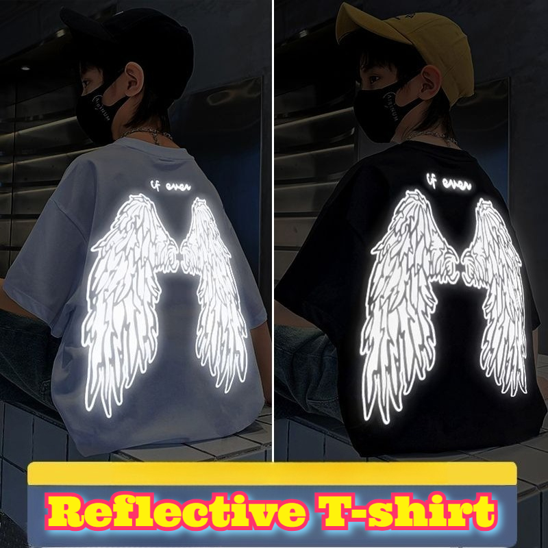 Summer Clothing Teen Girls - Gençlik Yansıtıcı Kanatlar T Gömlek Pamuk