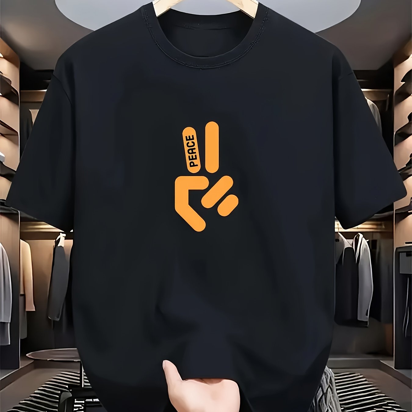 Summer Clothing Essentials Men - Erkekler Şık Siyah Kısa Kollu Tişört