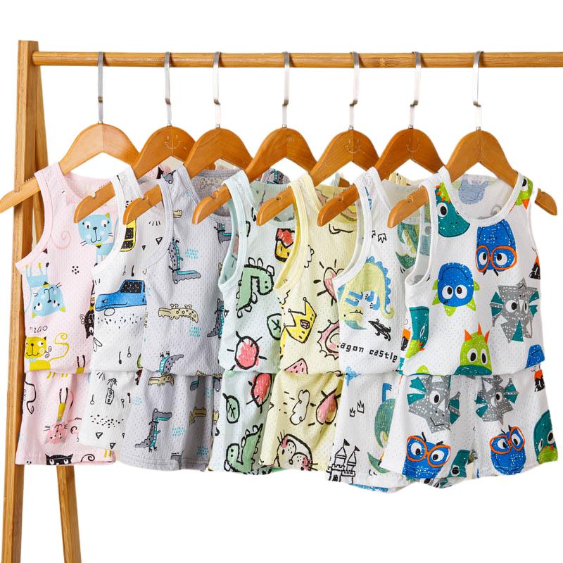Summer Clothing Toddler - Yürümeye başlayan erkek giysileri kolsuz çocuk