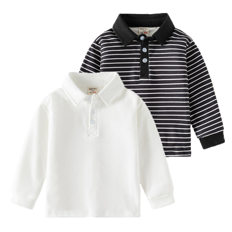 Summer Clothing Toddler - 2-6 Y çocuk Düz Renk POLO