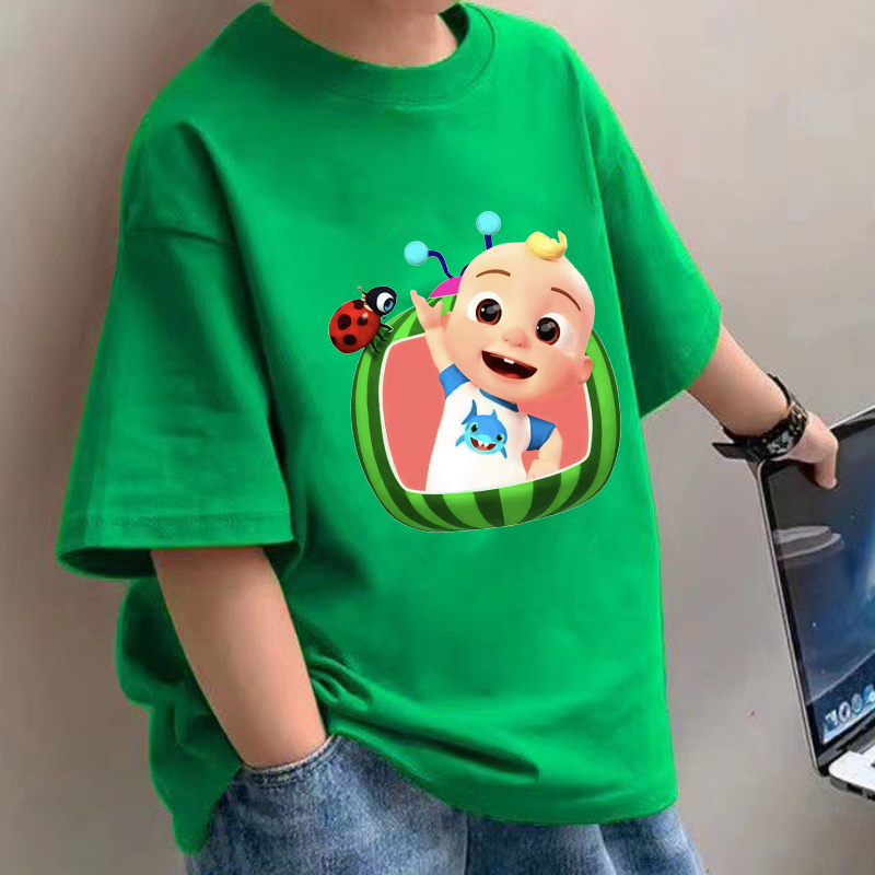 Summer Clothing Gifts - Cocomelons Bebek T-Shirt Anime Pamuk Kısa