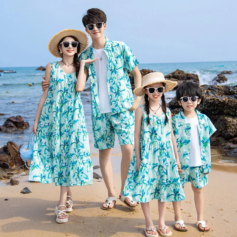 Tatil ebeveyn-çocuk giyim aile - Summer Clothing Resort incelemesi ve fiyatı