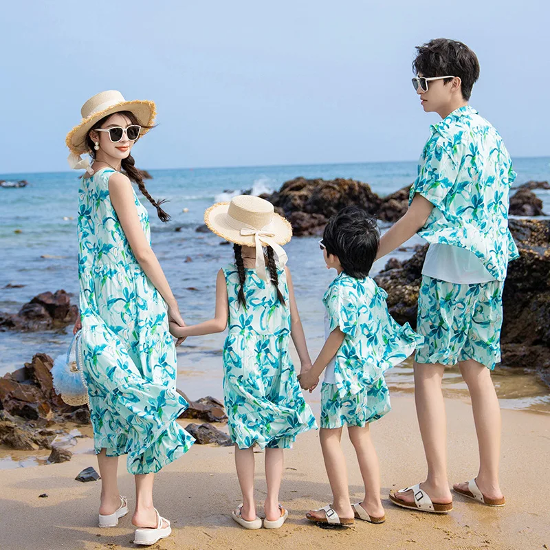 Tatil ebeveyn-çocuk giyim aile - Summer Clothing Resort incelemesi ve fiyatı