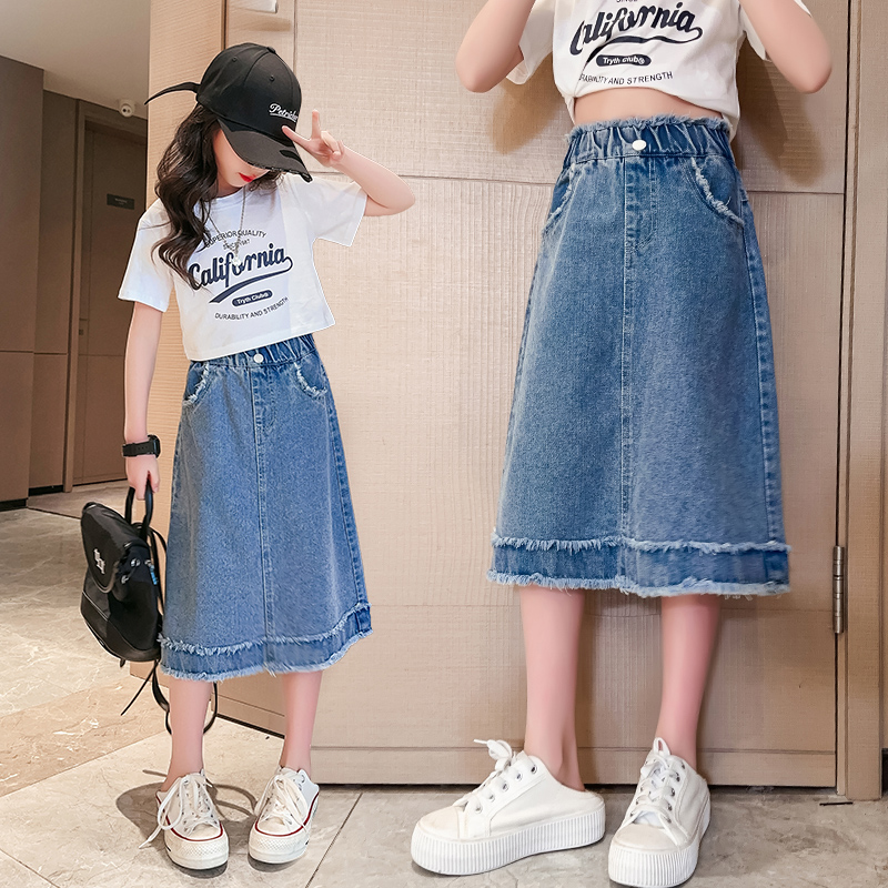 Okul Kızları Kot Etek İlkbahar - Summer Clothing Teen Girls incelemesi ve fiyatı