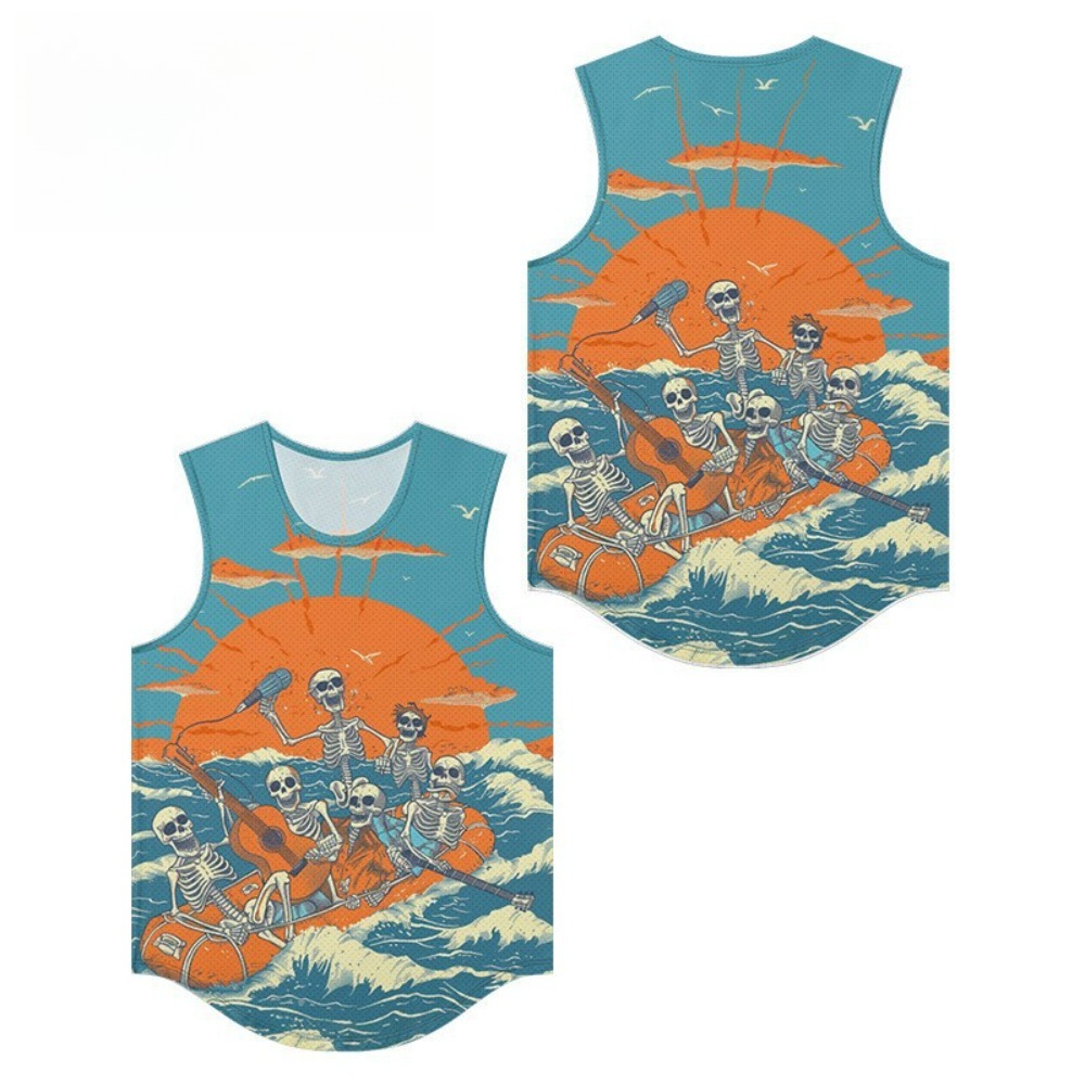 İskelet Bant Baskılı Erkek Yel - Summer Clothing Essentials Men incelemesi ve fiyatı
