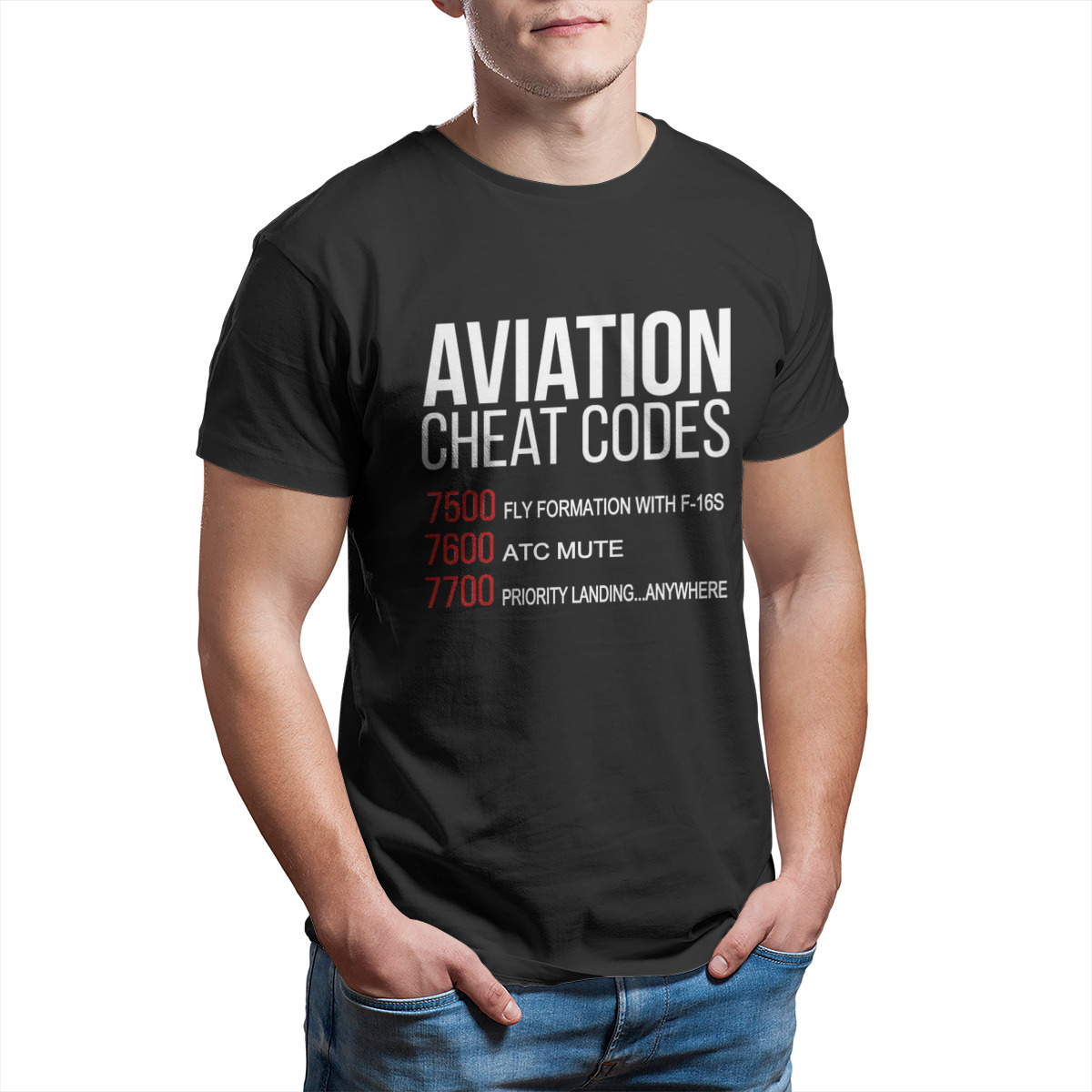 Havacılık Hile Kodları T-Shirt - Summer Clothing Essentials Men incelemesi ve fiyatı