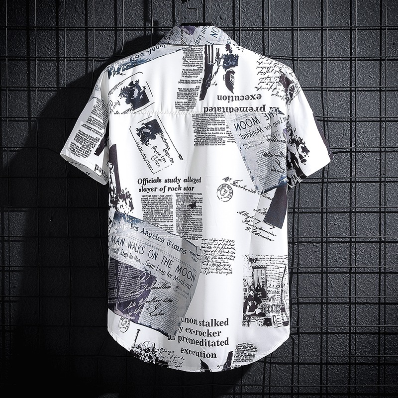Gazete Baskılı Gömlek, Çok Yön - Summer Clothing Essentials Men incelemesi ve fiyatı