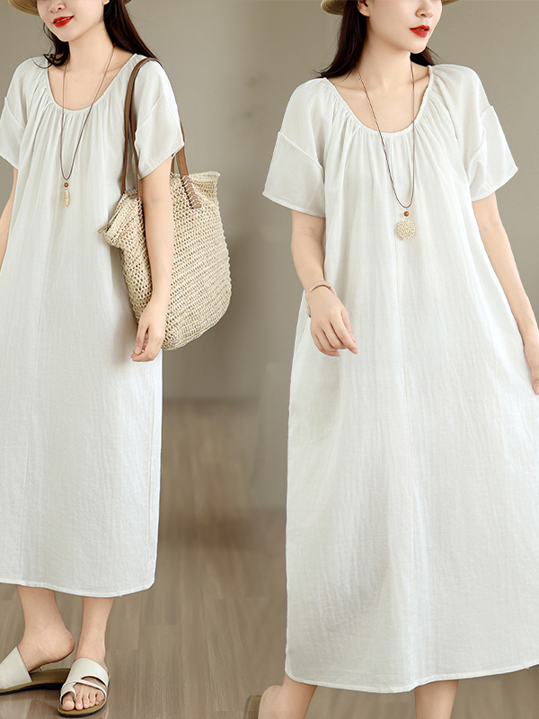 Yaz Yeni Rahat Pamuklu Elbise  - Summer Clothing Outlet incelemesi ve fiyatı