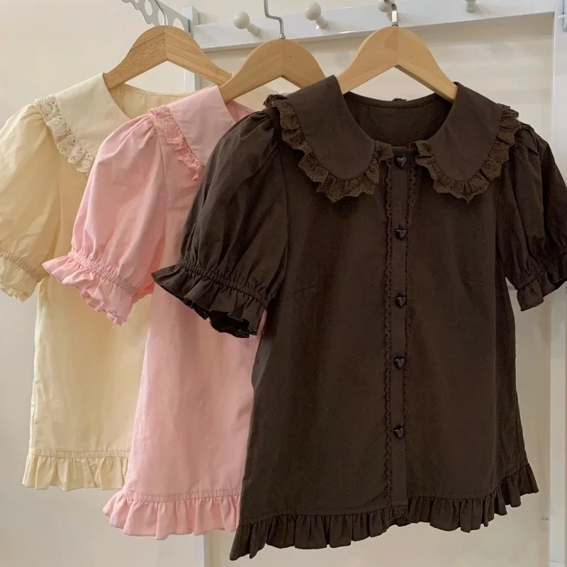Yaz Japon Kawaii Lolita Gömlek - Summer Kids Clothing incelemesi ve fiyatı