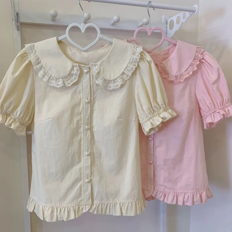 Yaz Japon Kawaii Lolita Gömlek - Summer Kids Clothing incelemesi ve fiyatı
