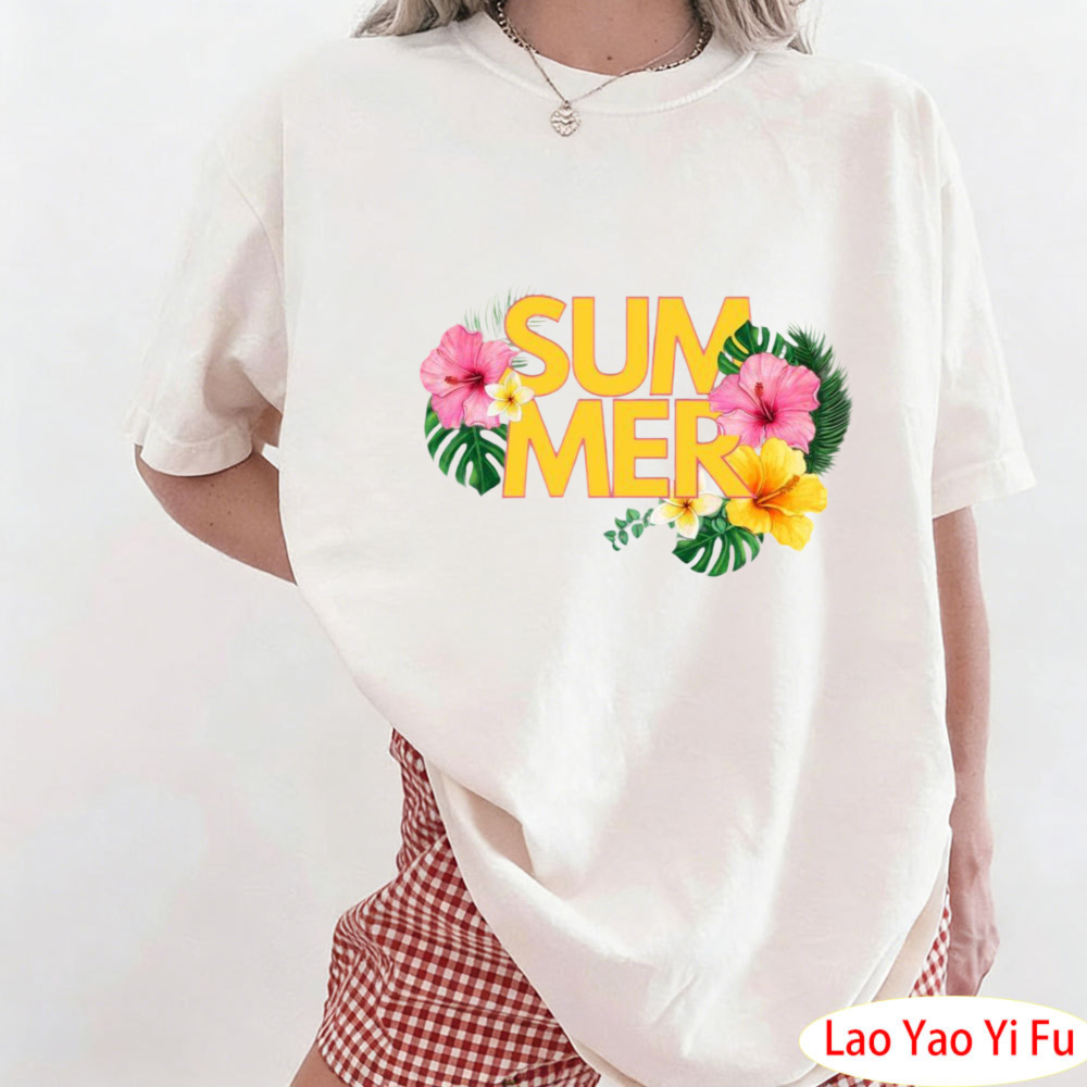 Yaz Tropikal Çiçekli Tişört Re - Summer Clothing Resort incelemesi ve fiyatı