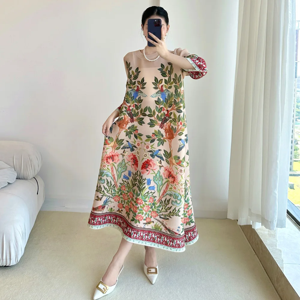 Miyake Vintage Baskı Elbise Ye - Summer 2025 Clothing Essentials incelemesi ve fiyatı