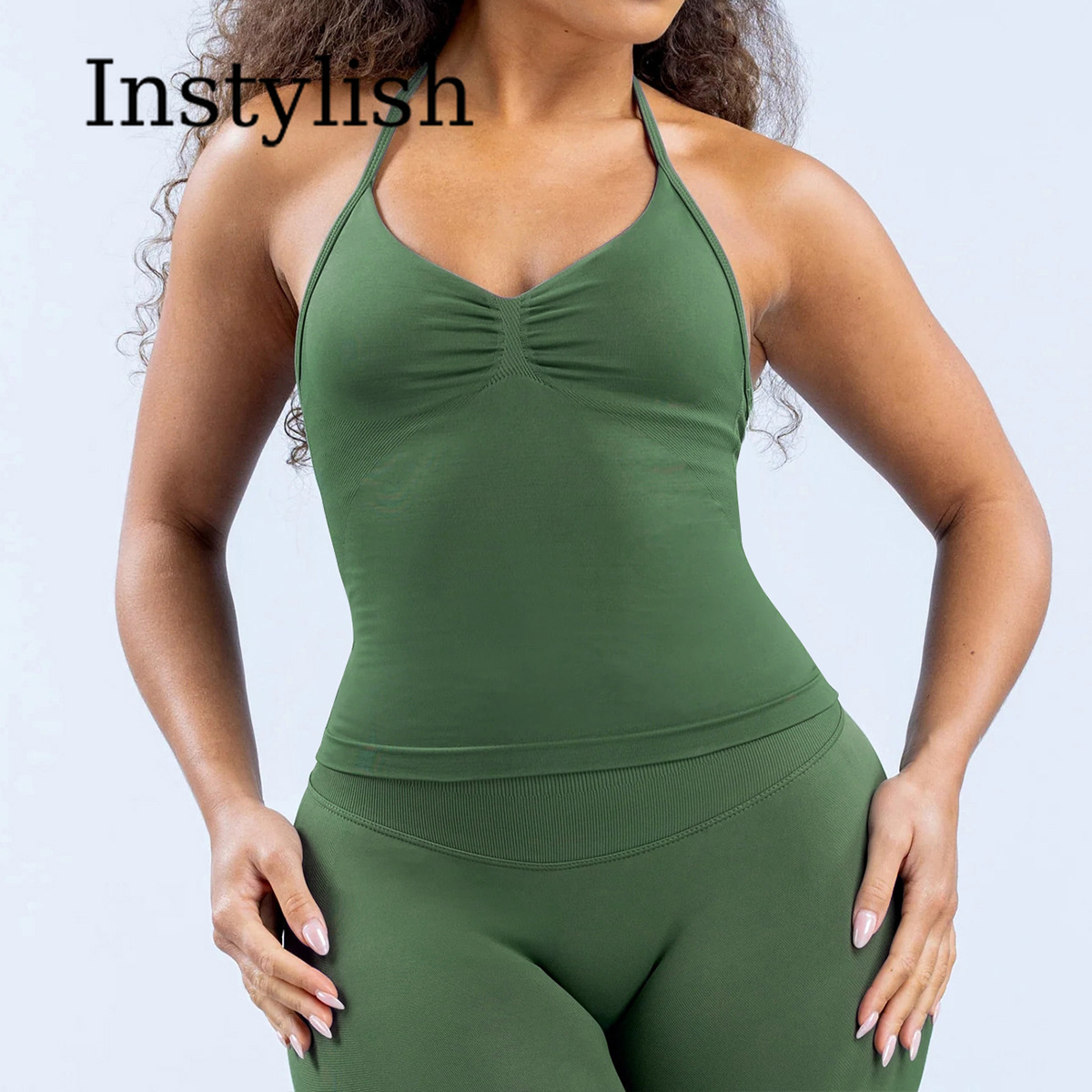 Kadınlar İçin Dikişsiz Yoga 2  - Halter Neck Top incelemesi ve fiyatı
