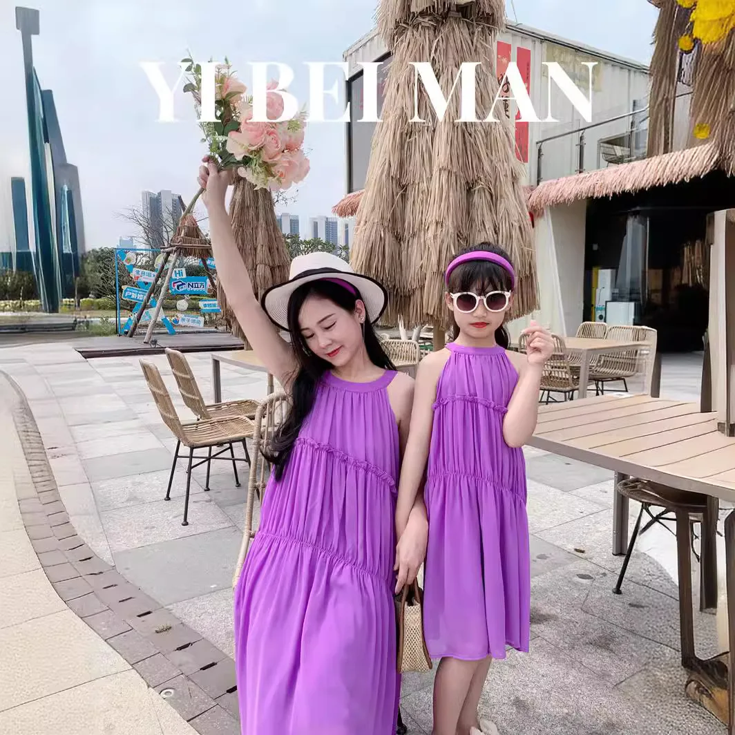 Tatil bak anne ve kızı mor elb - Summer Clothing Resort incelemesi ve fiyatı