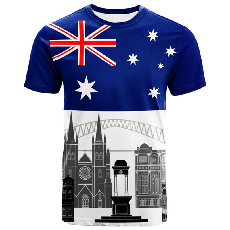 Avustralya Grafik T Shirt erke - Summer Clothing Women Australia incelemesi ve fiyatı
